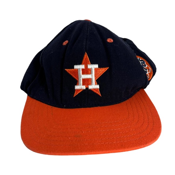 Houston Astros Hat Mens OS Black Corduroy Vintage SnapBack American Needle Patch - Picture 1 of 6